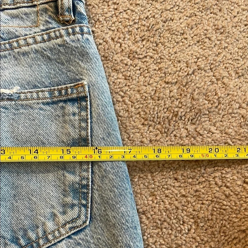 Zara Light Blue Straight Leg Jeans